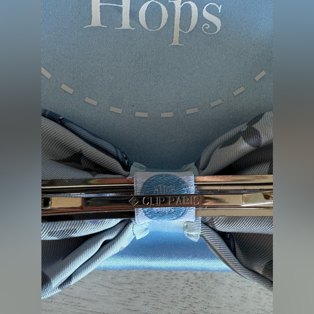 Alice + Hops Megsy Bow Upcycled Louis Vuitton Silk Scarf (one of a kind art) - Picture 4 of 7